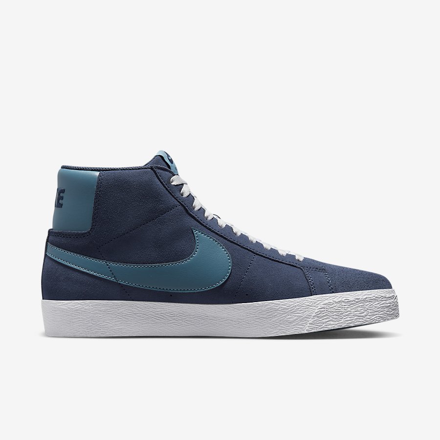 Giày Nike SB Zoom Blazer Mid Nữ Xanh 